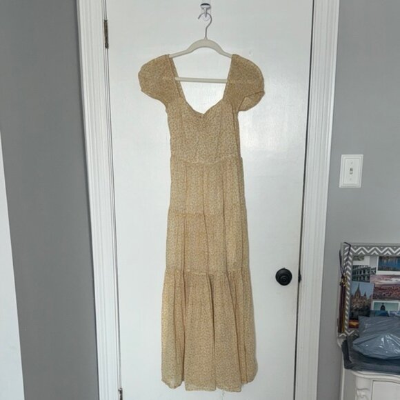 Billabong- yellow Maxi Dress- size small - Picture 1 of 3